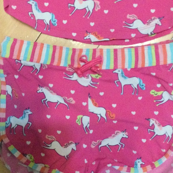 HATLEY girls rash guard size 7 with matching boy shorts size 6 - Picture 4 of 8